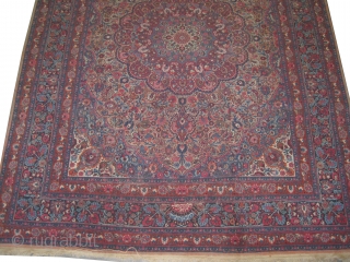 
Birjend Persian signed circa 1920 old. Size: 356 x 272 (cm) 11' 8" x 8' 11"  carpet ID: P-6278
Certain places the pile is slightly short, very fine knotted and in its  ...