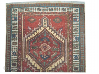 

Serap Persian, knotted circa in 1919, antique, 166 x 92 cm,  carpet ID: BRDI-45
The knots are hand spun wool, in good condition and in its original shape.
     