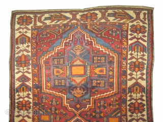 
	

Gabbeh Nomad Persiann, dated 1333 = 1914 and signed. 220 x 147 (cm) 7' 3" x 4' 10"  carpet ID: K-5590
The black knots are oxidized. The knots, the warp and the  ...