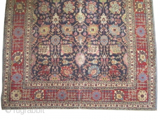  	

Tabriz Petag Persian circa 1920 semi antique, Size: 300 x 195 (cm) 9' 10" x 6' 5" 
 carpet ID: P-5070
The black color is oxidized, the knots are hand spun wool,  ...