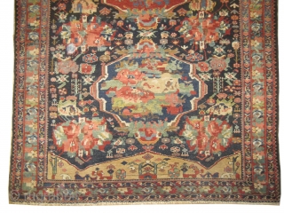 Baktiar Ermenibaf Persian, knotted circa in 1910 antique, 292 x 168 (cm) 9' 7" x 5' 6" 
 carpet ID: P-4673
High pile, in perfect condition, very fine knotted, the design has European  ...