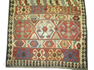 

Shirvan kilim Caucasian, woven circa in 1890 antique, collector's item, 292 x 152 (cm) 9' 7" x 5'  carpet ID: A-458
In perfect condition, woven with hand spun wool, certain places the  ...