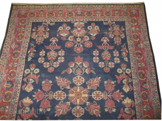 
Malaier Persian, knotted circa 1920 antique, 262 x 343 cm, carpet ID: P-1528
Uniformly short pile, in good shape.               