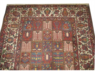 Baktiar Persian, knotted circa 1922 antique, 275 x 355 cm, carpet ID: P-3177
In good condition except minor places to be knotted.            