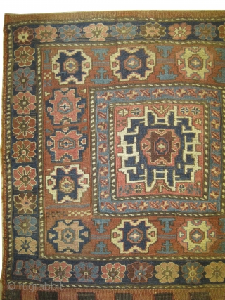 Soumak bag Caucasian circa 1880 antique. Collector's item, Size: 67 x 66 (cm) 2' 2" x 2' 2"  carpet ID: A-953
Perfect condition, woven with hand spun wool Soumak technique, Lezgi star  ...