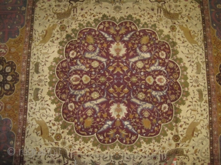 Indian Amritsar circa 1920 Semi antique, Size: 450 x 355 (cm) 14' 9" x 11' 8"  carpet ID: P-2167
From a 16th century Safavid Persian "Salting group" design, perhaps a copy of  ...