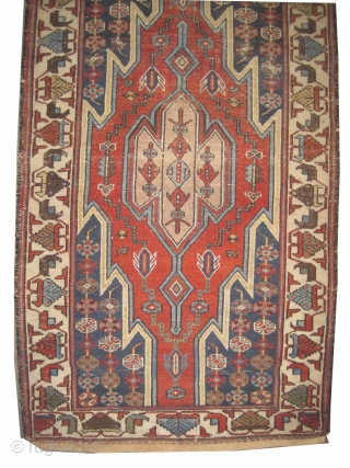 


Noubaran Persian knotted circa in 1922 antique, 126 x 76 (cm) 4' 2" x 2' 6"  carpet ID: K-3001
The black knots are oxidized, the knots are hand spun wool, the center  ...