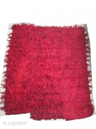 
Tullu Turkish blanket knotted 20th century, second half, 158 x 137 (cm) 5' 2" x 4' 6"  carpet ID: UOE-21
Flat woven and knotted between each line there is a distance of  ...