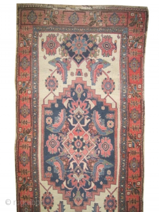 
 	

Farahan Persian circa 1905 antique. Size: 324 x 103 (cm) 10' 7" x 3' 5"  carpet ID: K-3712
Good condition, part of the pile is slightly short, the background color is  ...