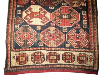 	

Caucasian Moghan circa 1910 antique. Collector's item, Size: 48 x 42 (cm) 1' 7" x 1' 5" 
 carpet ID: SA-1116
Woven with reverse technique of Soumak and hand spun 100% wool, perfect  ...