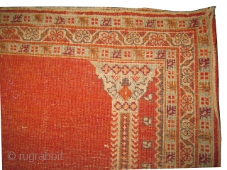 	

Hajijelili-Tabriz Persian knotted circa in 1900 antique, collector's item, 81 x 57 (cm) 2' 8" x 1' 10"  carpet ID: K-4577
Prayer design, high pile in perfect condition, fine knotted, the background  ...