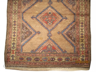 

 	

Serap Persian knotted circa in 1895 antique, collector's item, 180 x 120 (cm) 5' 11" x 3' 11"  carpet ID: K-3611
The background is knotted with camel hair, the black knots  ...