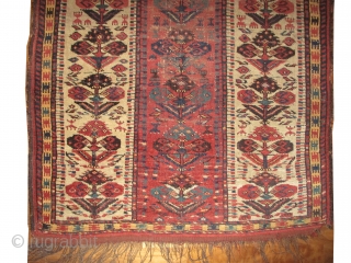 Beshir prayer Turkmen, knotted circa in 1790, antique, collectors item, 106 x 178cm,  carpet ID: NO-999
The knots, the warp and the weft threads are mixed with hand spun wool and goat  ...