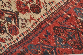 Beshir prayer Turkmen, knotted circa in 1790, antique, collectors item, 106 x 178cm,  carpet ID: NO-999
The knots, the warp and the weft threads are mixed with hand spun wool and goat  ...