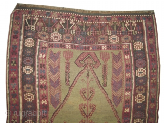 
Erzouroum kilim Anatolian, woven circa in 1860 antique, collectors item, 180 x 125 (cm) 5' 11" x 4' 1"  carpet ID: A-1279
Woven with hand spun wool and certain designs with brocade,  ...