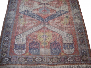 

Dragon Soumak Caucasian kilim woven circa in 1912 antique, collector's item, 340 x 267 (cm) 11' 2" x 8' 9"  carpet ID: A-826
Dragon design, woven with hand spun wool and Soumak  ...