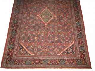 

Mahal Persian knotted circa in 1916 antique, 319 x 237 (cm) 10' 6" x 7' 9"  carpet ID: P-5490
The knots are hand spun lamb wool, the black knots are oxidized, the  ...