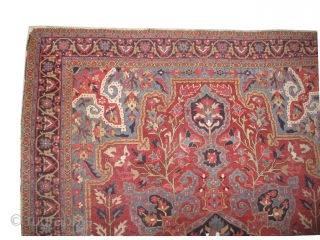 

Serapi Heriz Persian, knotted circa in 1890 antique, collectors item, 325 x 240 cm, carpet ID: NO-986
The knots are hand spun lamb wool finely knotted, the selvages are woven in two lines  ...