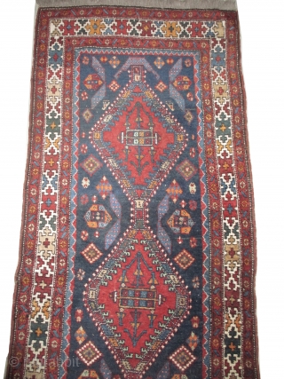 

Chikli Kazak Caucasian, antique, collectors item, 100 x 400cm,  carpet ID: BRDU-28
The knots, the warp and the weft threads are lamb wool. The black knots are oxidized, the selvages are woven  ...