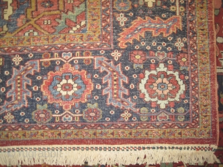 	

Serapi-Heriz Persian knotted circa in 1905 antique, collector's item, 340 x 250 (cm) 11' 2" x 8' 2"  carpet ID: P-5325
High pile, in excellent condition, very finely knotted, the black color  ...