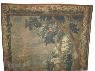 French tapestry antique, 221 x 304 cm, ID: A-834
Historical subject, in good condition.                    