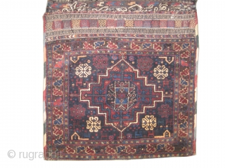 Afshar khurjin Persian circa 1915 antique. Collector's item, Size: 142 x 69 (cm) 4' 8" x 2' 3"  carpet ID: K-1597
High pile, perfect condition, the back side covered kelim is original,  ...