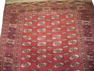  	

Yemouth Turkmen circa 1925 Semi antique, Size: 350 x 222 (cm) 11' 6" x 7' 3"  carpet ID: MMM-15
The edges are finished with 4 cm kilim, the knots are hand  ...