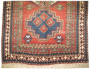 	

Lori-pambak Caucasian, dated 1917, antique. 244 x 154 (cm) 8'  x 5' 1"  carpet ID: V-54
In perfect condition, high pile, the black color is oxidized, both edges are finished with  ...