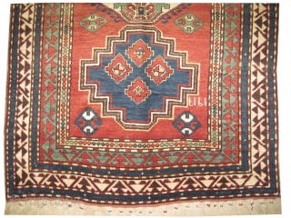 	

Lori-pambak Caucasian, dated 1917, antique. 244 x 154 (cm) 8'  x 5' 1"  carpet ID: V-54
In perfect condition, high pile, the black color is oxidized, both edges are finished with  ...