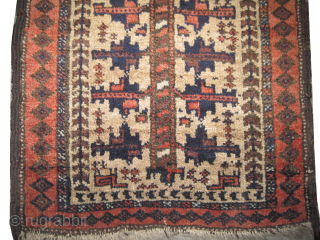 
Belutsch Persian, antique, collectors item, 40 x 70 cm,  ID: K-4643
Vegetable dyes, camel hair background with tree of life design, in acceptable condition, the warp and the weft threads are 100%  ...