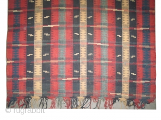 
Caucasian kelim woven circa in 1880 antique, collector's item, 312 x 170 (cm) 10' 3" x 5' 7"  carpet ID: A-616
In good condition, woven with hand spun 100% lamb wool, minor  ...