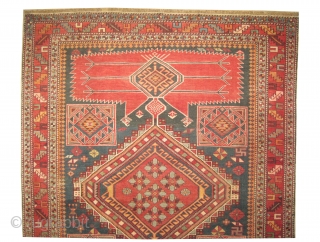 
Shirvan Caucasian knotted circa in 1915 antique, 233 x 126 (cm) 7' 8" x 4' 2"  carpet ID: H-210
In good condition, high pile, very fine knotted, elegant, the knots are hand  ...