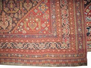 
	

Qashqai Persian, knotted circa in 1910 antique, collector's item,  260 x 185 (cm) 8' 6" x 6' 1"  carpet ID: K-4164
The knots, the warp and the weft threads are hand  ...