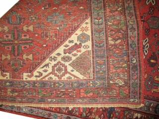 

Hamadan Persian antique, 134 x 200 cm, ID: BRDI-80
The black knots are oxidized, the warp and the weft threads are hand spun wool, the edges are woven with 1cm kilim, the background  ...