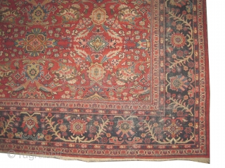 	

Mahal Persian circa 1920 semi antique, Size: 436 x 308 (cm) 14' 4" x 10' 1"  carpet ID: P-3919
Part of the pile is slightly short, good condition, all over design, fine  ...