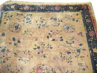 Chinese carpet circa 1920 Semi antique, Size: 414 x 303 (cm) 13' 7" x 9' 11"  carpet ID: P-3988
Good condition, high pile, the knots are hand spun wool, all over design,  ...