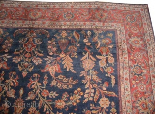  Mouhajaran Sarouk Persian (American) circa 1915 antique. Size: 540 x 300 (cm) 17' 8" x 9' 10"  carpet ID: P-5994
The knots are hand spun lamb wool and silky wool, the  ...