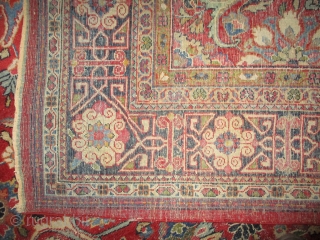 
Mahal Persian knotted circa in 1922 antique, 337 x 237 (cm) 11' 1" x 7' 9"  carpet ID: P-1730
The black knots are oxidized, the knots are hand spun lamb wool, the  ...