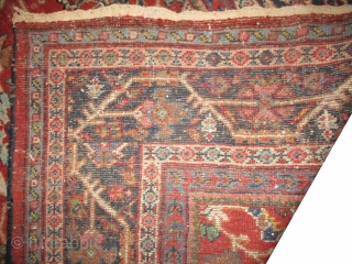 Mahal Persian knotted circa in 1926 antique, 343 x 234 (cm) 11' 3" x 7' 8" 
 carpet ID: P-6083
The black knots are oxidized, the knots are hand spun lamb wool, all  ...