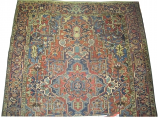 Herriz Persin knotted circa in 1930,  286 x 215 (cm) 9' 5" x 7' 1"  carpet ID: P-5822
The black knots are oxidized, the knots are hand spun  wool, special  ...