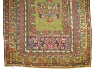 Kirshehir Anatolian prayer, antique, collectors item, 177 x 127 cm, ID: K-3811
The knots are hand spun wool, the black knots are oxidized, the warp and the weft threads are 100% wool, prayer  ...