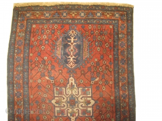 Karadja Persian, knotted circa in 1918 antique, 98 x 144 cm, carpet ID: DD-25
the pile is slightly short, in good condition.            