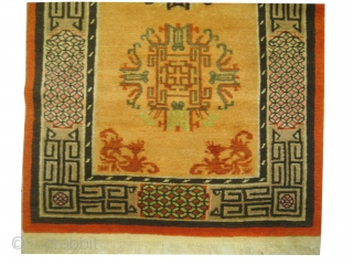 Samarkand, old, 90 x 166 cm, carpet ID: SRO-12
Both edges are finished with 3cm kilim, high pile in perfect condition.             