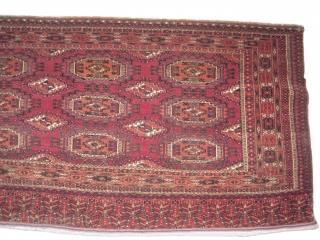 Tchwal Turkmen, knotted antique, 88 x 162 cm, carpet ID: SRO-1
Very finely knotted, in good condition.                 