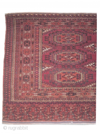 Tchwal Turkmen, knotted antique, 88 x 162 cm, carpet ID: SRO-1
Very finely knotted, in good condition.                 