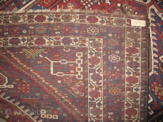 arpetID: K-4215
Name: 
Size: 
Age: 1908
Price: on request
Shiraz Persian, knotted circa in 1928, 209 x 166 (cm) 6' 10" x 5' 5"  carpet ID: K-4215
The black knots are oxidized. The knots, the  ...