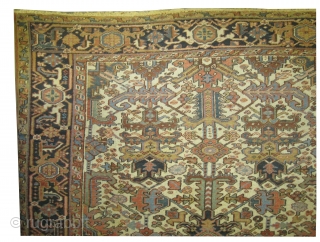 
Bakshaish-Heriz Persin, knotted circa in 1910 antique, collector's item, 290 x 206 (cm) 9' 6" x 6' 9"  carpet ID: P-5541
The black knots are oxidized, the knots are hand spun lamb  ...