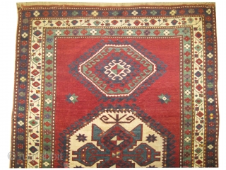 



Lori-pambak Caucasian knotted circa in 1918 antique, 241 x 181 (cm) 7' 11" x 5' 11"  carpet ID: RS-347
The knots are hand spun wool, high pile in good condition, the black  ...