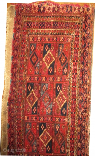 Tekke Turkmen, knotted circa in 1900 antique, 27 x 76 cm,  carpet ID: BDI-23                  