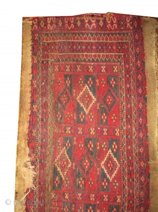 Tekke Turkmen, knotted circa in 1900 antique, 27 x 76 cm,  carpet ID: BDI-23                  